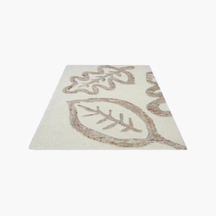 Løvlek dørmatte hvit